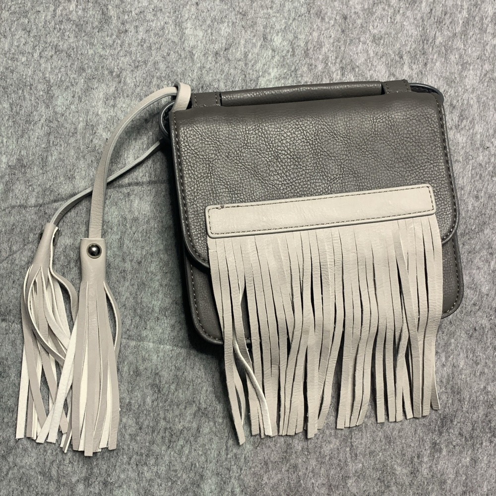 Urban Originals Freedom Fringe Purse Gray Crossbody Bag Designed in Australia